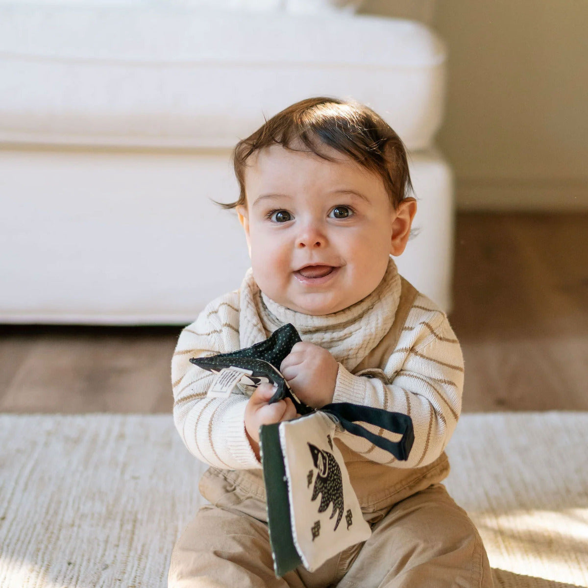 Jouet pour poussette Crinkle Pages Wee Gallery - Woodland