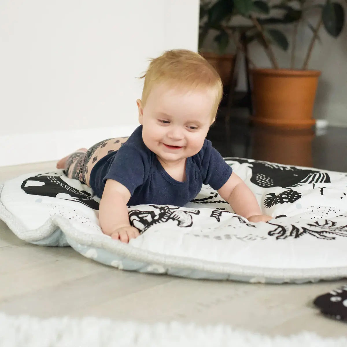 Tapis de jeu en coton bio Wee Gallery - Océan - Lilinappy