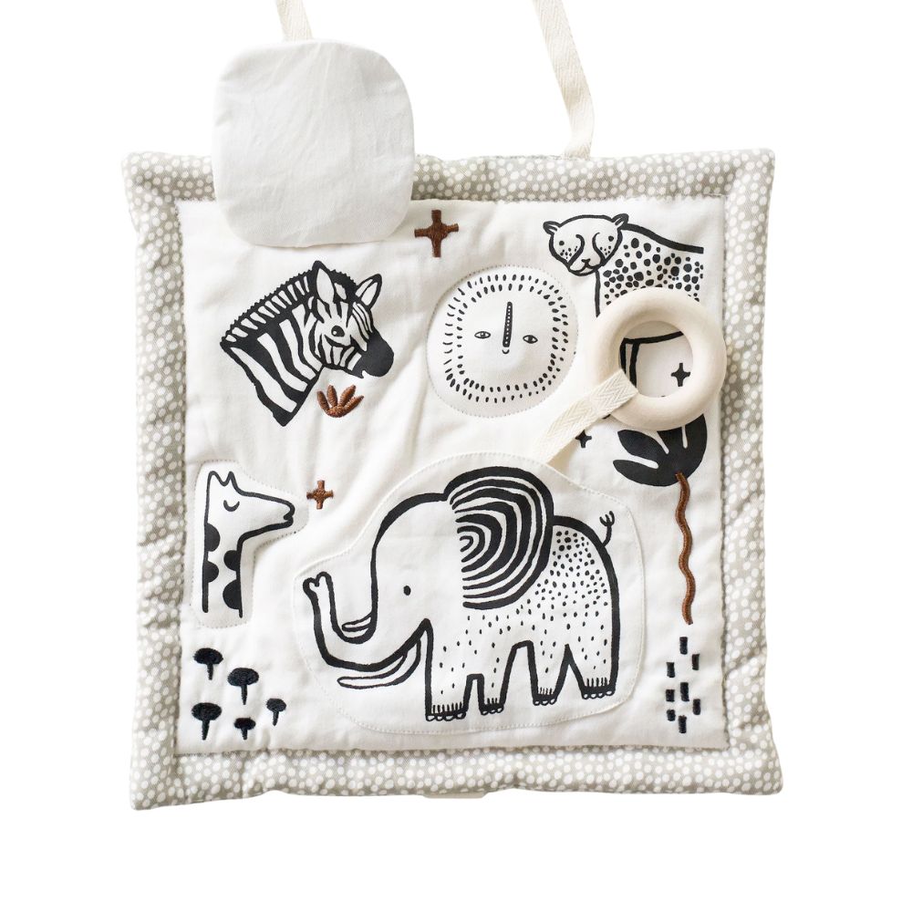 Petit tapis d'activité en coton bio Wee Gallery - Safari - Lilinappy