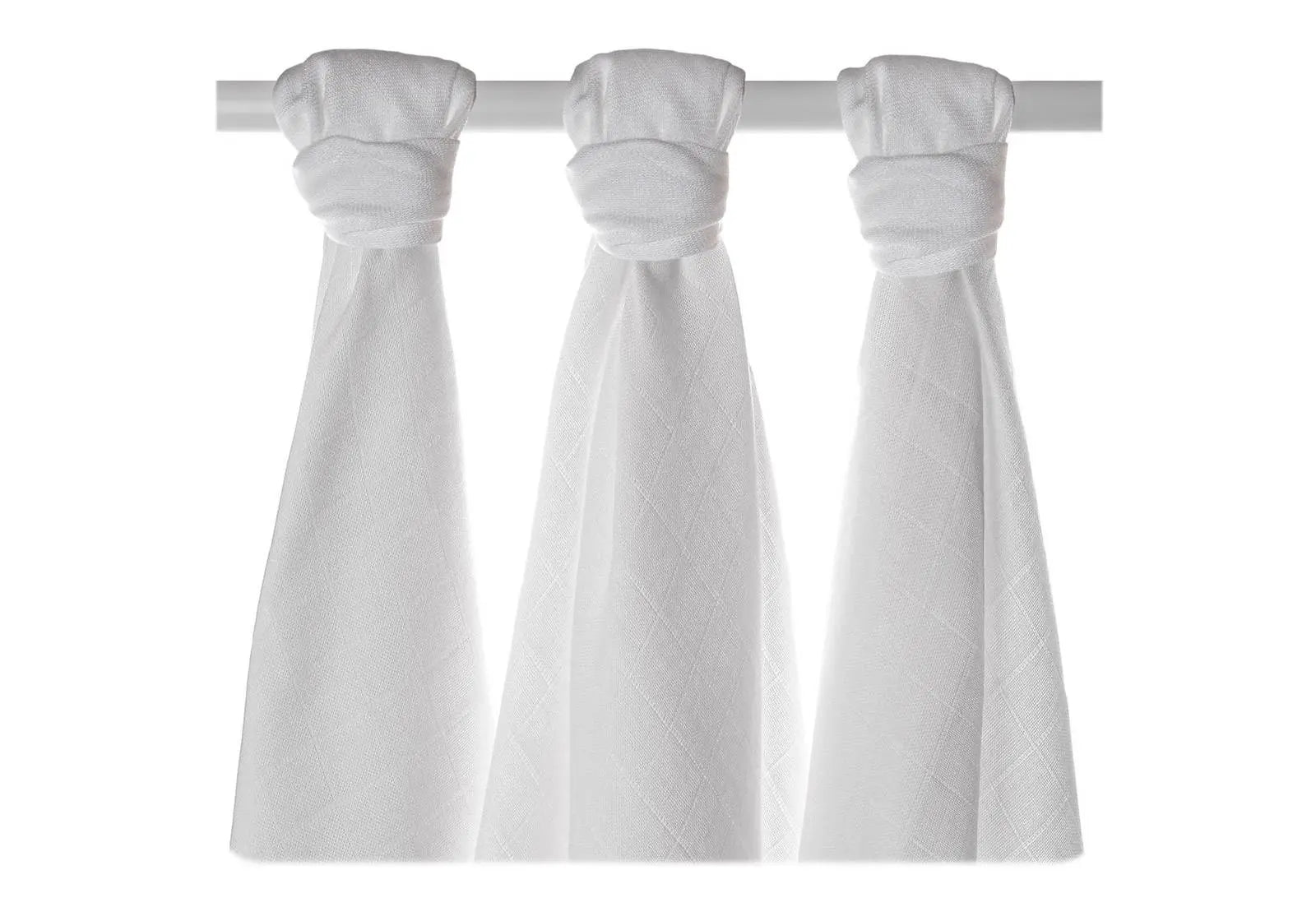 Lot de 3 mini-langes en mousseline de bambou Naturel Xkko