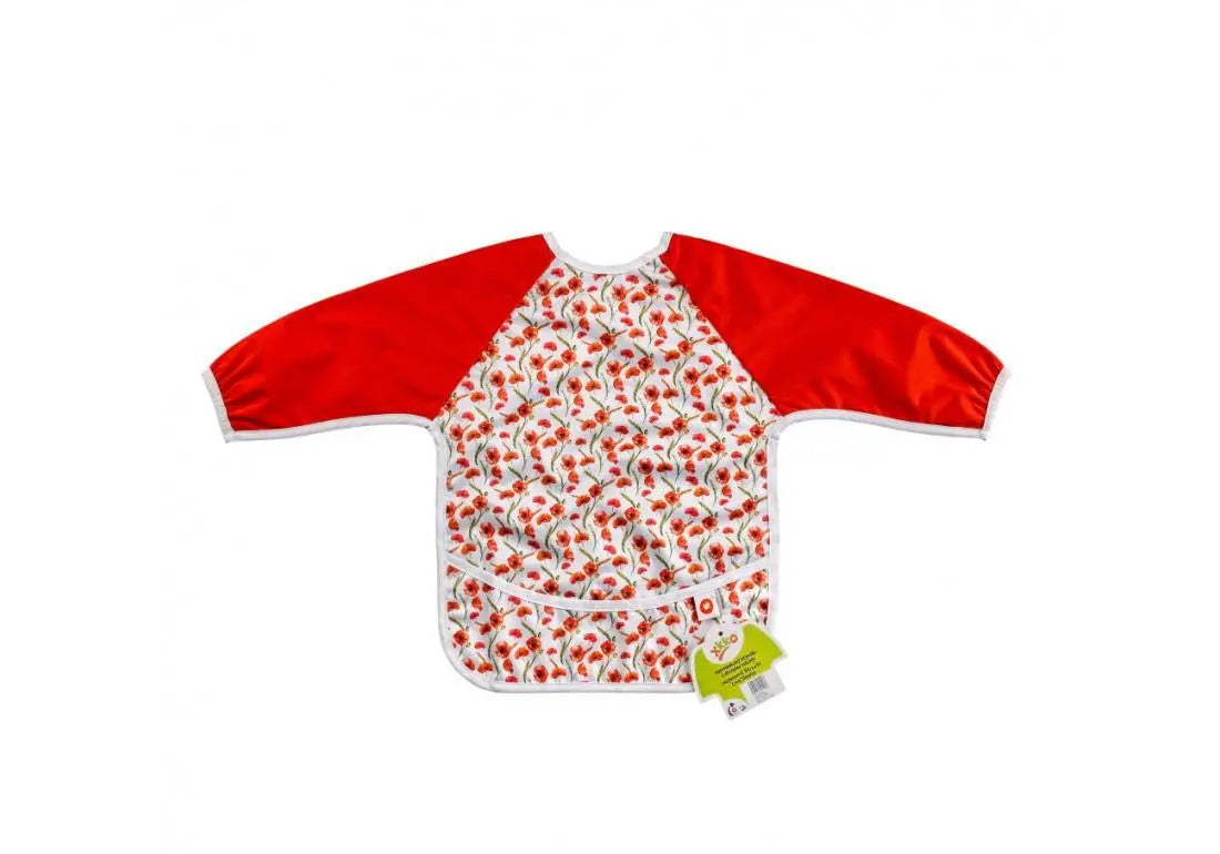 Tablier imperméable à manches longues XKKO - Coquelicots Xkko