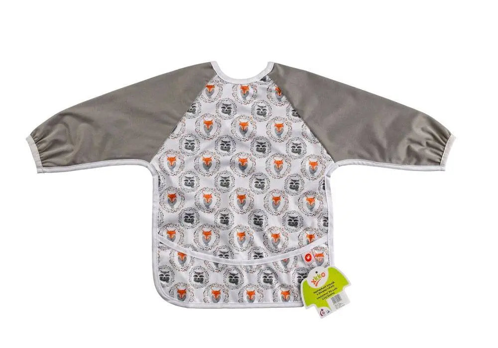 Tablier imperméable à manches longues XKKO - Renards - Lilinappy