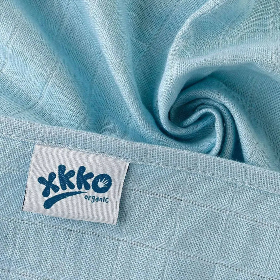 Lot de 5 langes en coton bio coloré XKKO - 70x70cm - Lilinappy