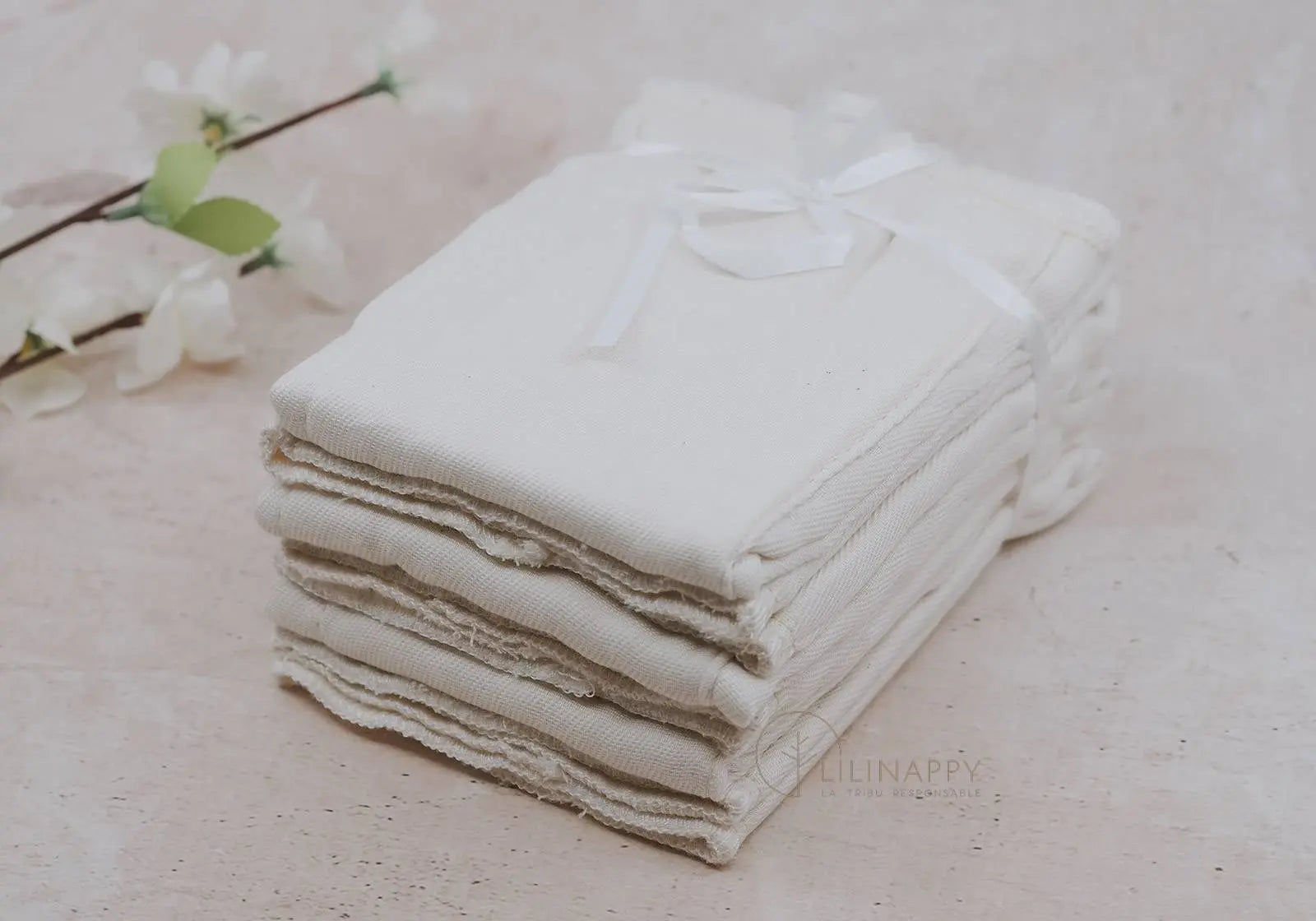 Lot de 6 langes préplié en Bambou Xkko