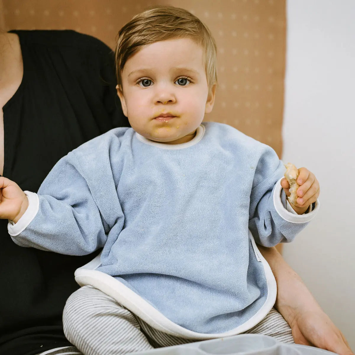 Bavoir à manches longues Popolini Soft Honey