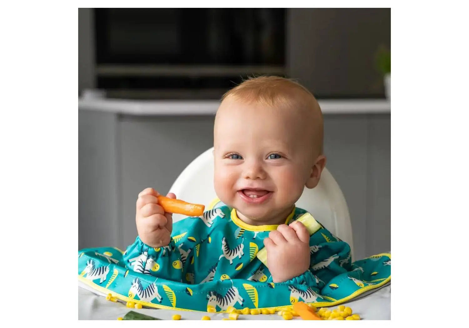 2 bavoirs du Kit spécial DME Tidy Tot - Zebras/rainbow 