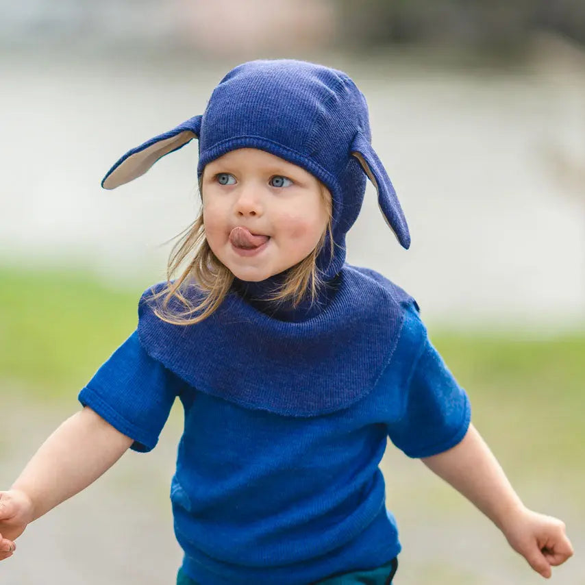 Cagoule en laine mérinos Lambies Manymonths - Lilinappy