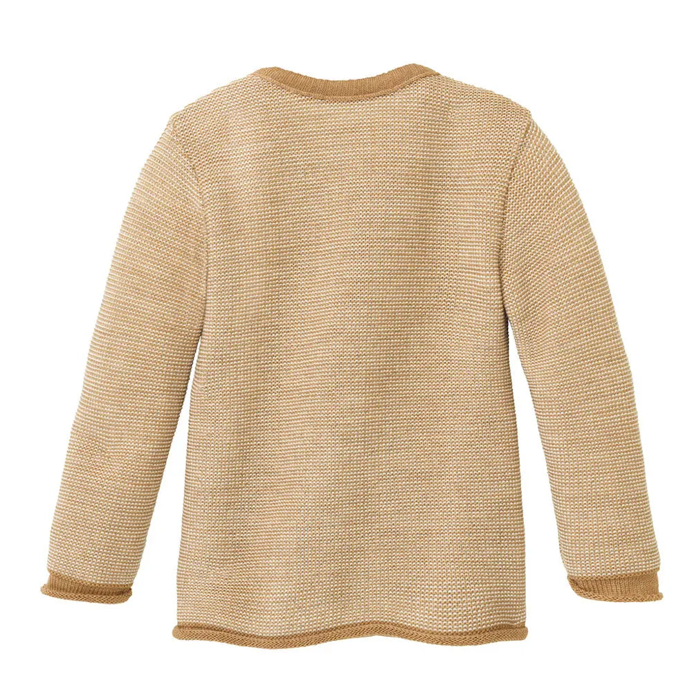 Gilet bébé en laine mérinos Disana - Caramel - Lilinappy