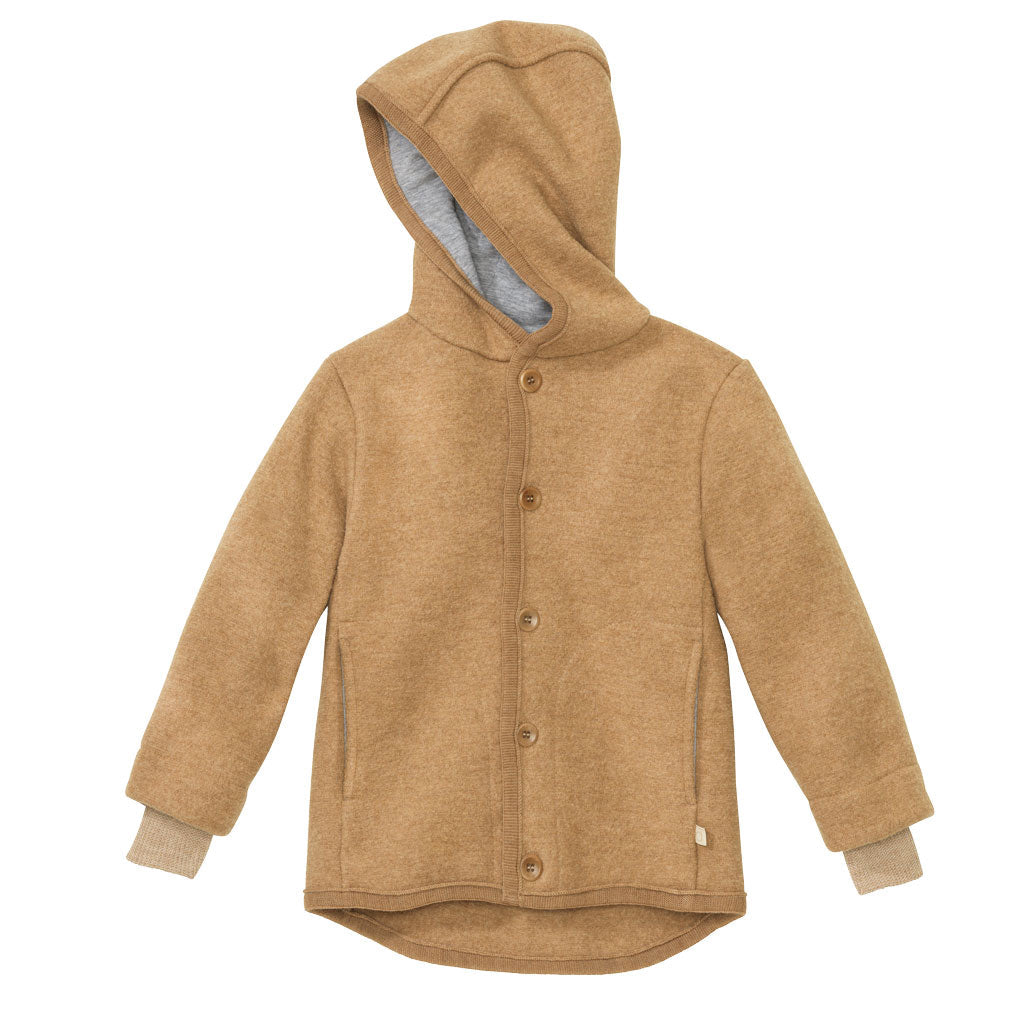 Veste pour enfants en laine bouillie Disana - Boutons 