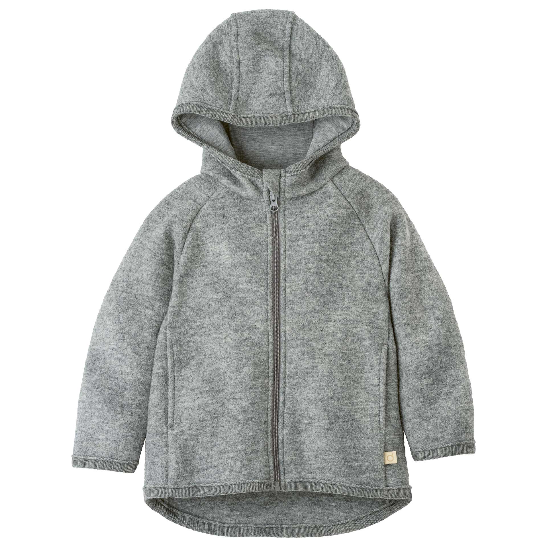 Veste pour enfants en laine bouillie Disana - Zippé 