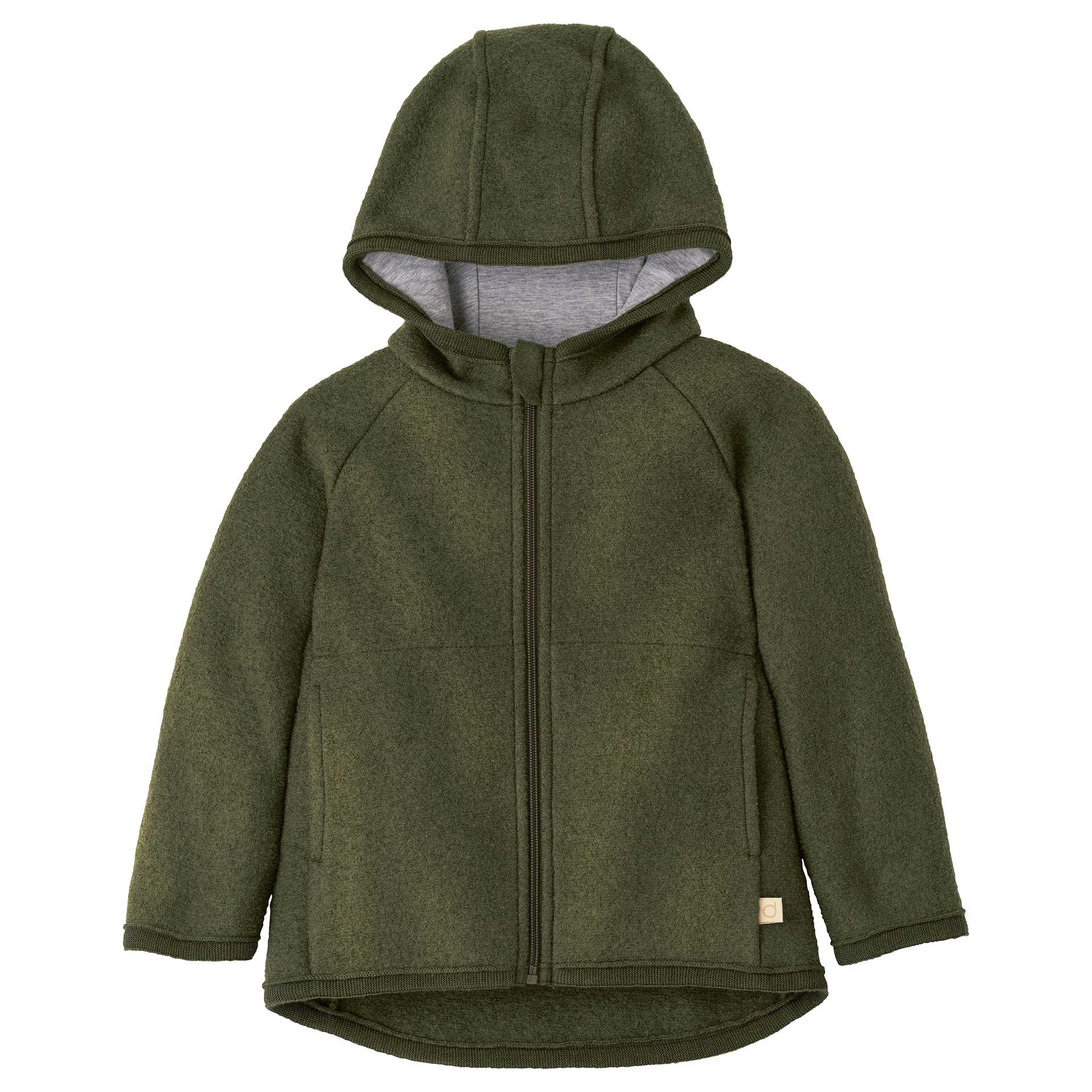 Veste pour enfants en laine bouillie Disana - Zippé 