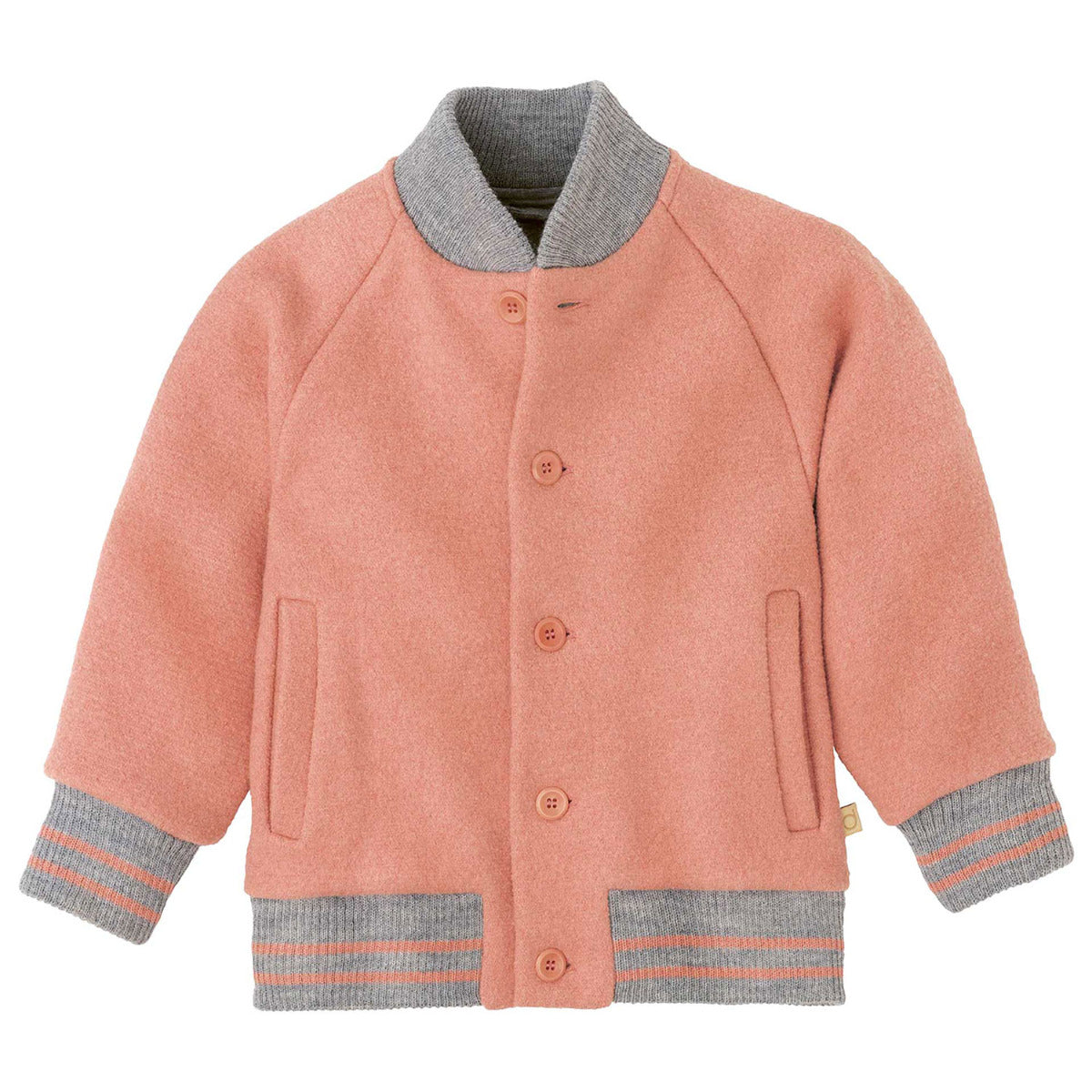 Découvrez la veste teddy Disana Soft Pink en laine mérinos bouillie bio : chaude, douce et respirante, idéale pour protéger votre enfant en hiver.
