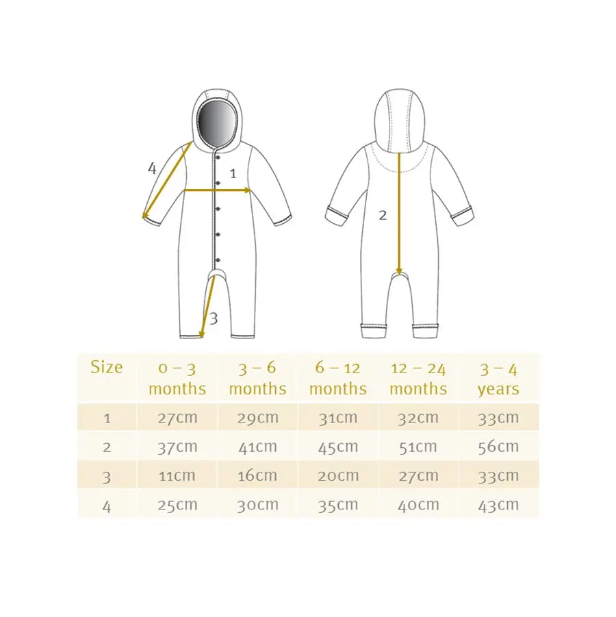 Combinaison bébé en laine bouillie Disana - Gris - Lilinappy