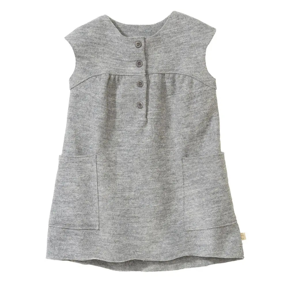 Robe en laine bouillie Disana - Gris 