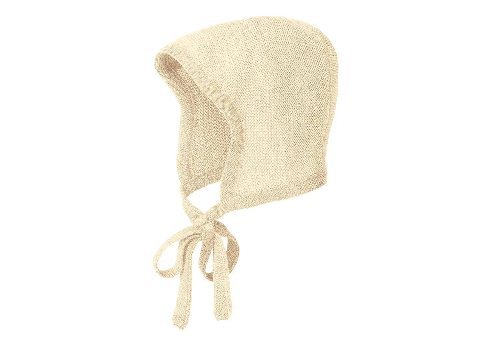 Bonnet pour bébé en laine mérinos Disana - Naturel - Lilinappy