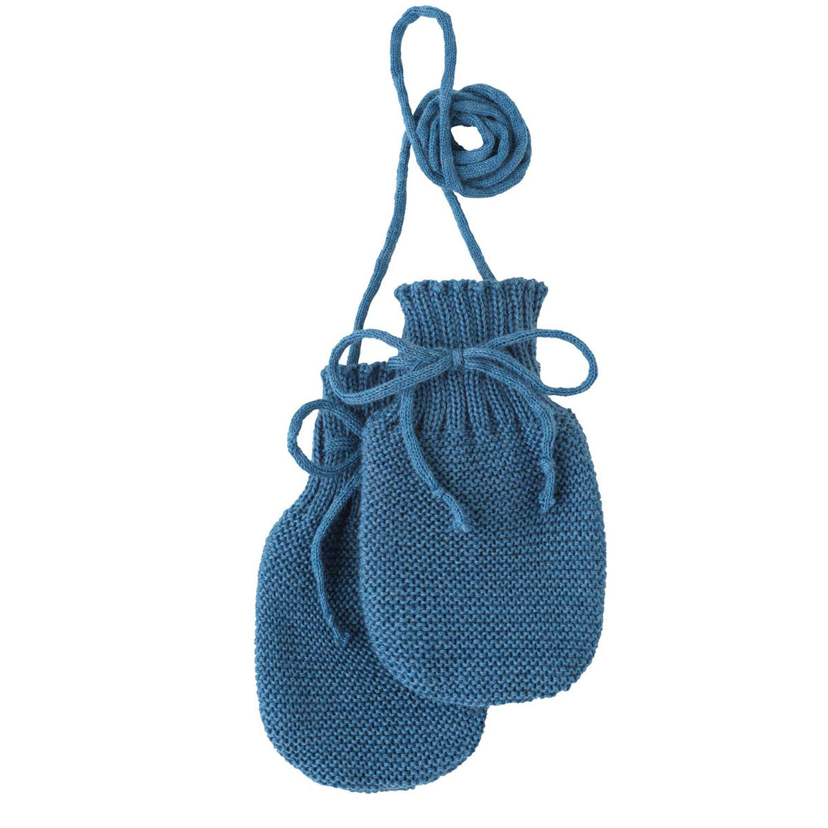 Moufles en laine Naissance Disana - Dove blue