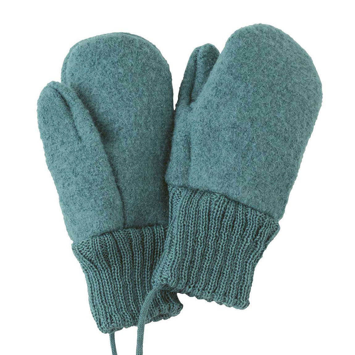 Moufles en laine bouillie Disana - Eucalyptus