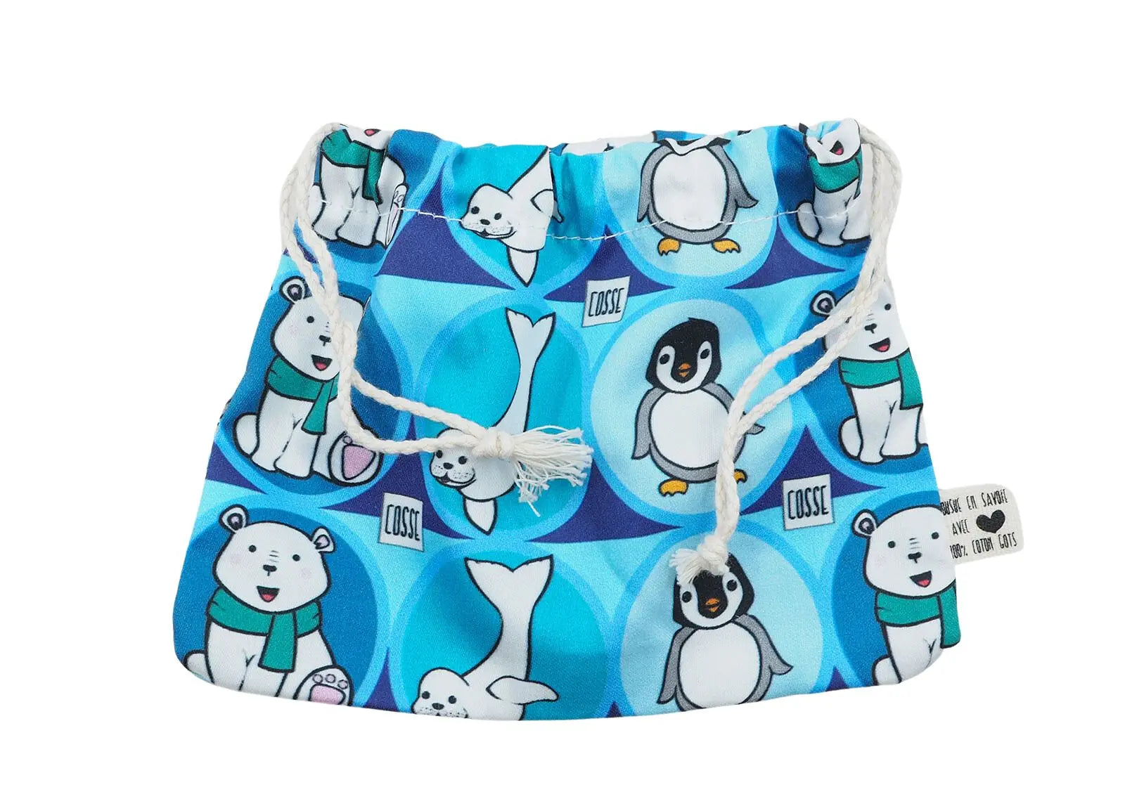 Sac à vrac en coton bio Cosse Nature - Cartoon Cosse Nature