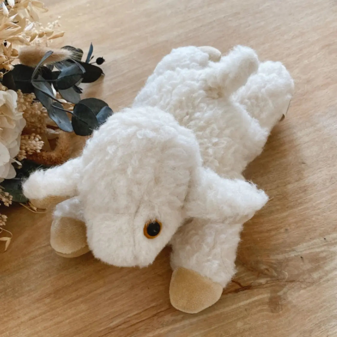 Bouillotte agneau en laine et noyaux de cerise Saling