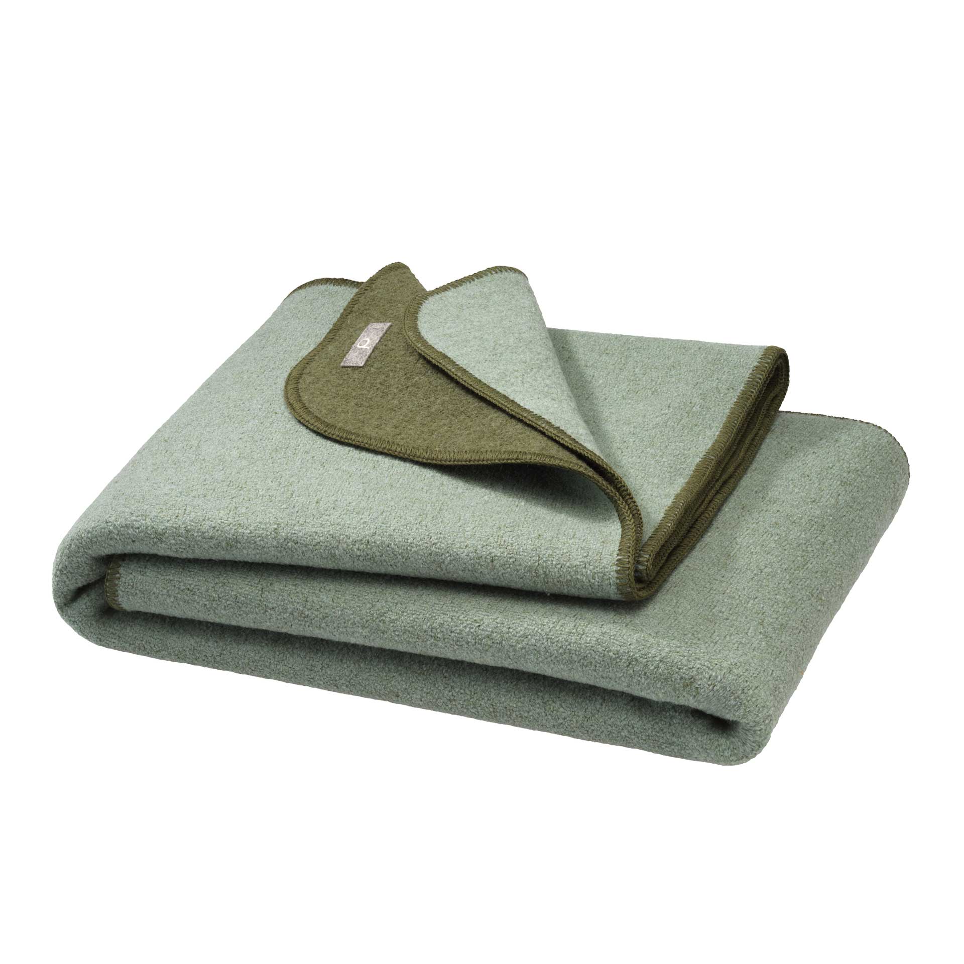 Couverture en laine bouillie bio double face Disana 