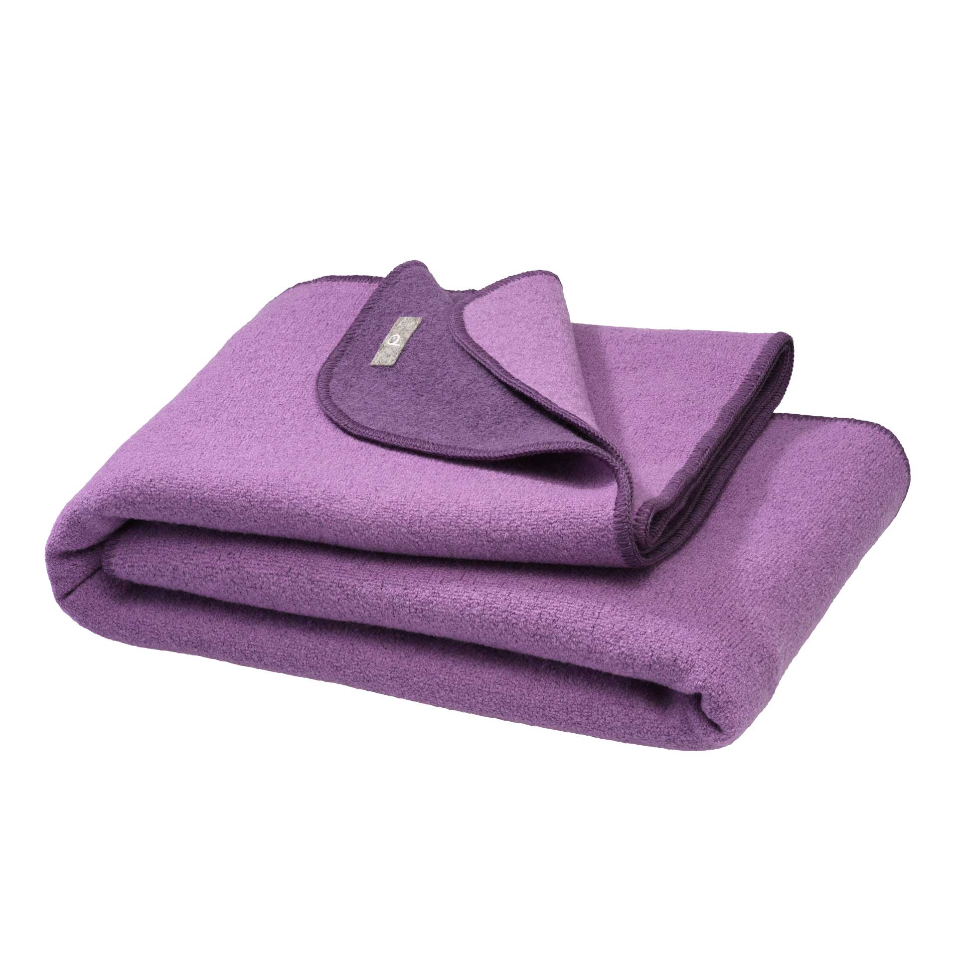 Couverture en laine bouillie bio double face Disana 