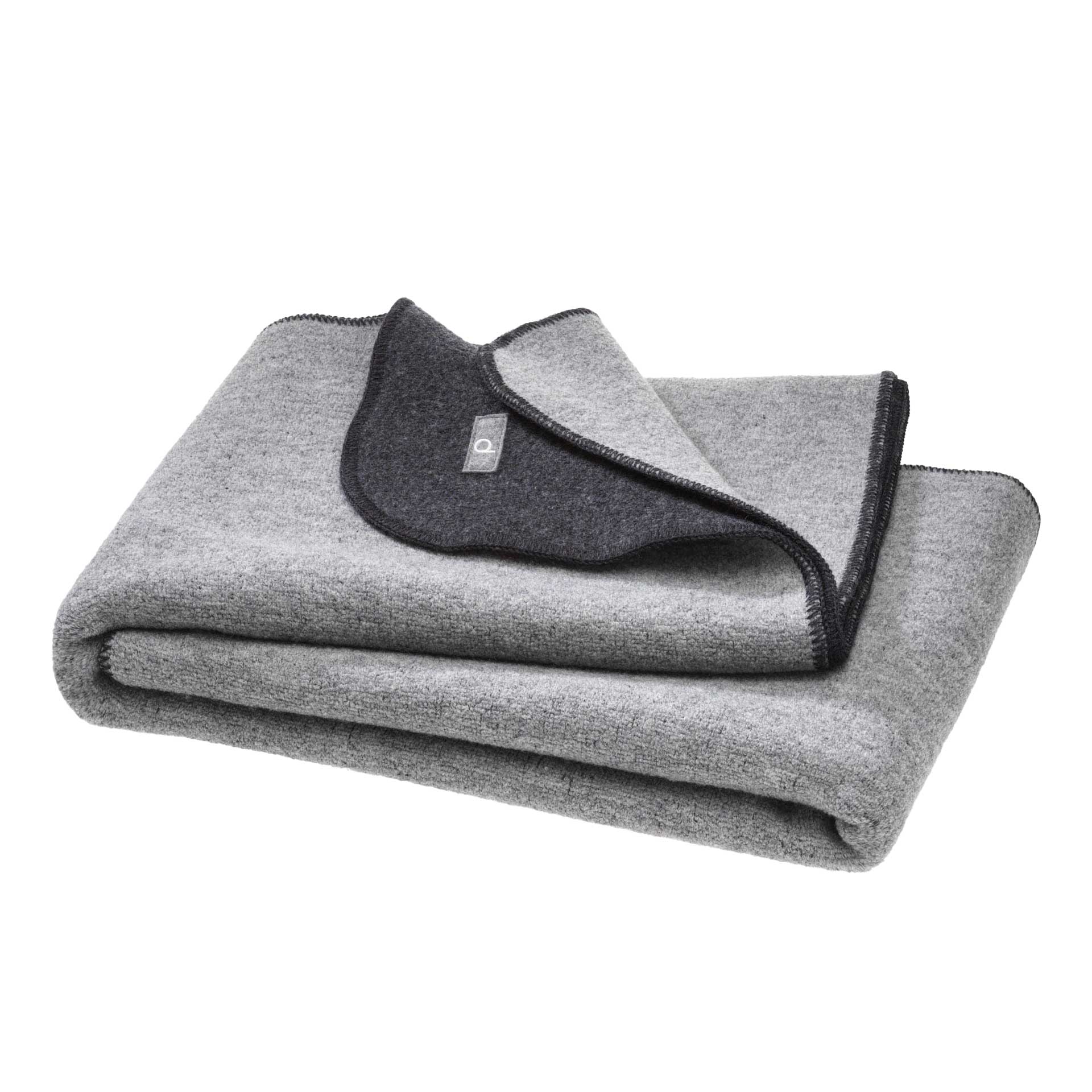 Couverture en laine bouillie bio double face Disana 