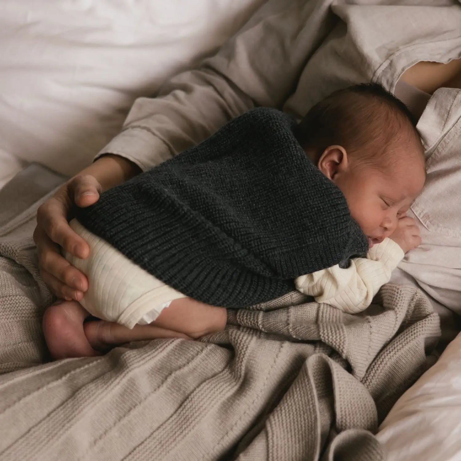 Gilet bébé en laine mérinos Harvey HVID 
