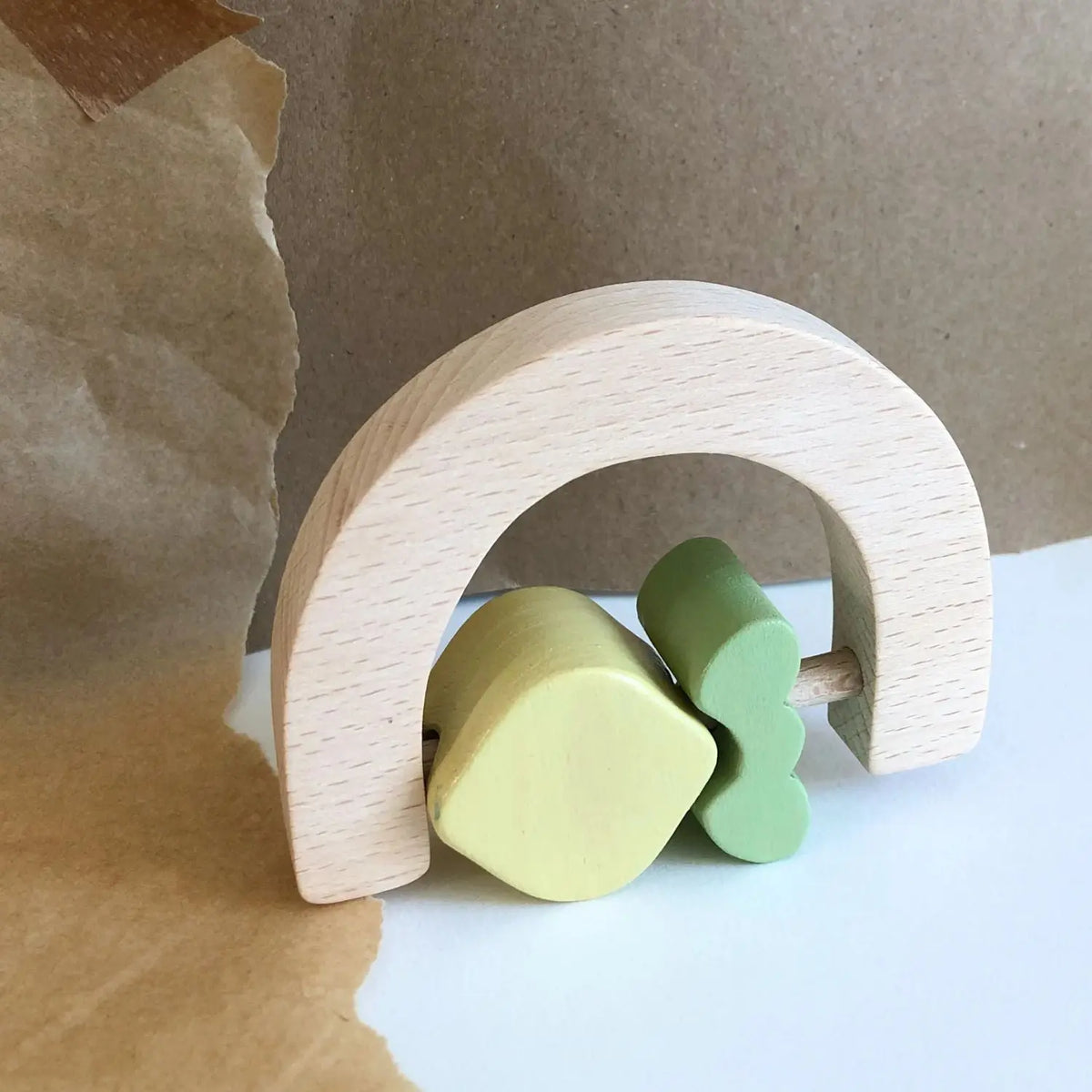 Hochet en bois pour bébé KMR Childwood FRUIT – Citron