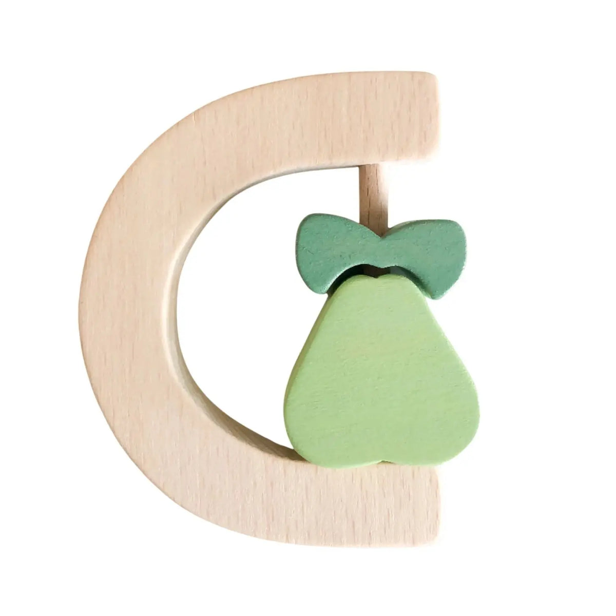 Hochet en bois pour bébé KMR Childwood FRUIT – Poire