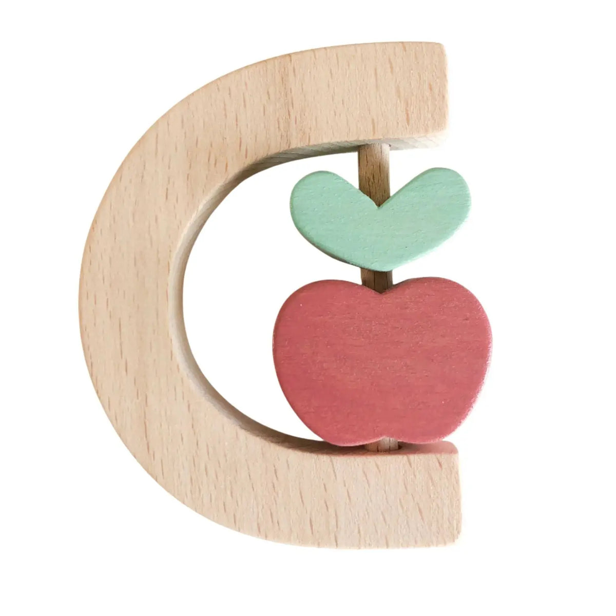 Hochet en bois pour bébé KMR Childwood FRUIT – Pomme