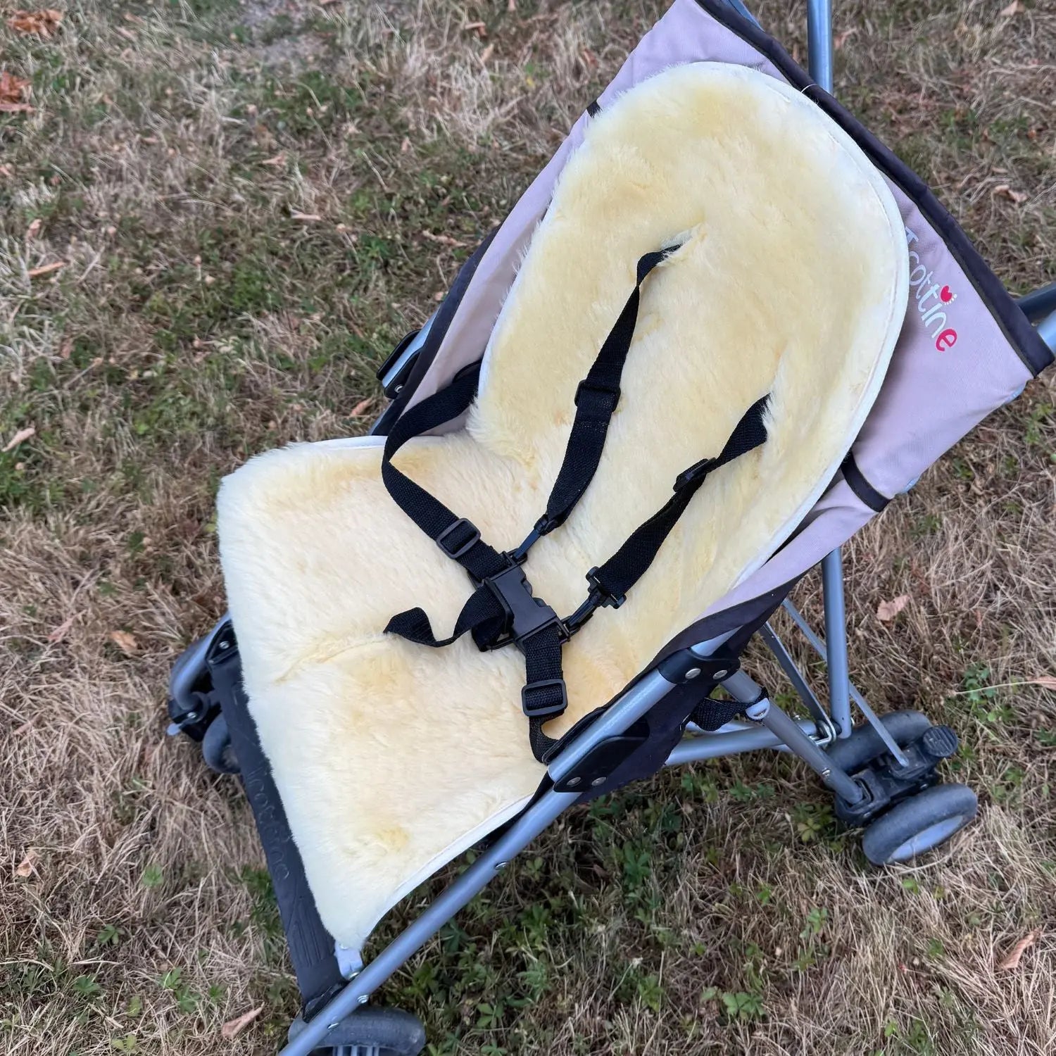 Assise en peau d'agneau Deluxe pour poussette et siège auto Kaiser 