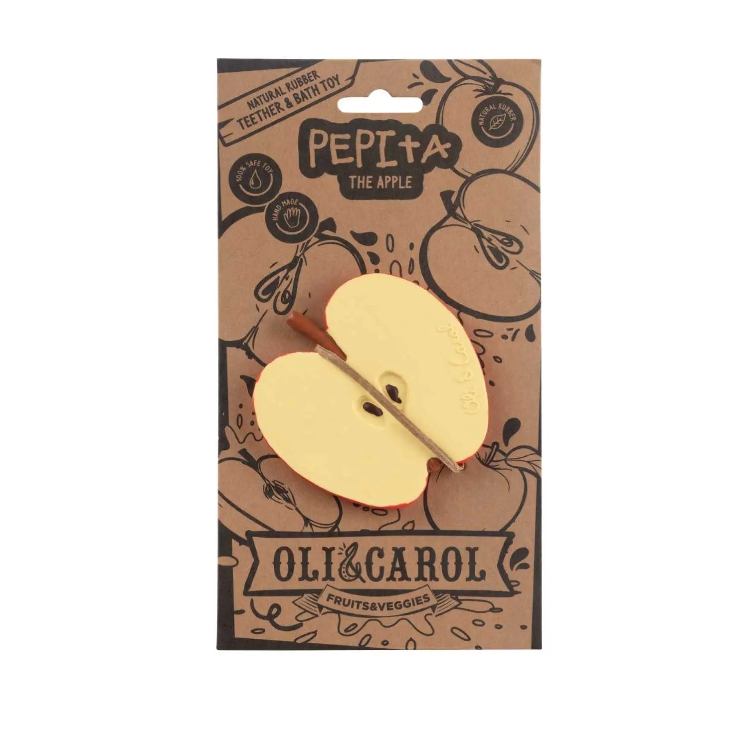 Jouet de dentition Oli & Carol - Pepita la Pomme 