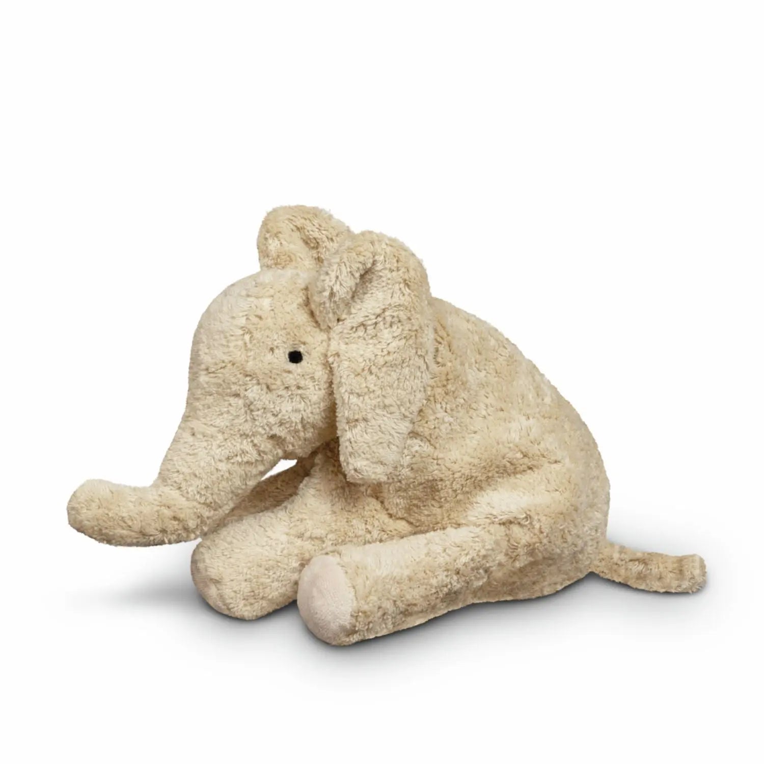 Doudou bouillotte en coton bio & laine Senger Naturwelt - Éléphant lin 