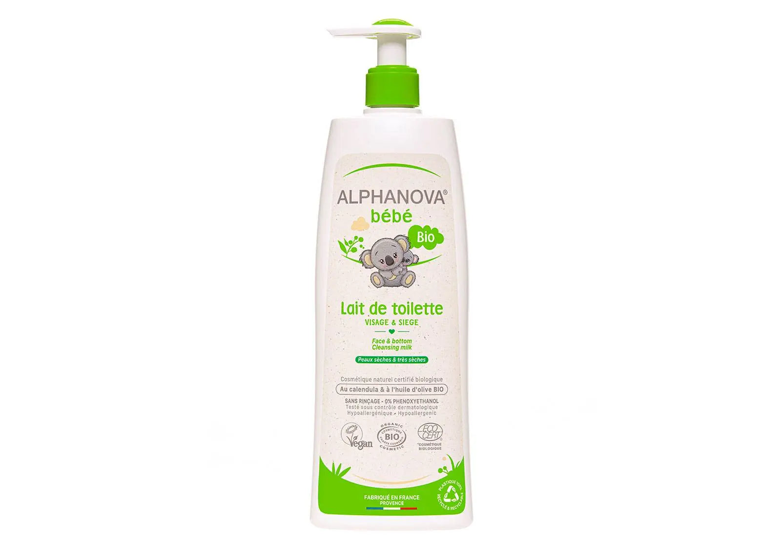 Lait de toilette Bio Alphanova 500ml