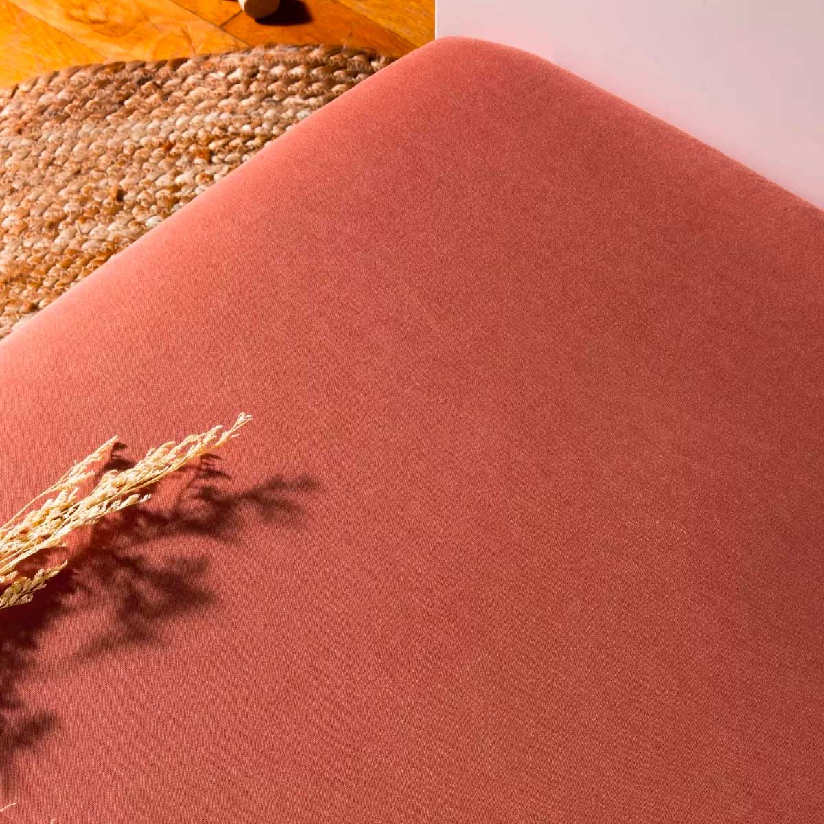 Alèse drap housse bébé 2 en 1 Kadolis Terracotta