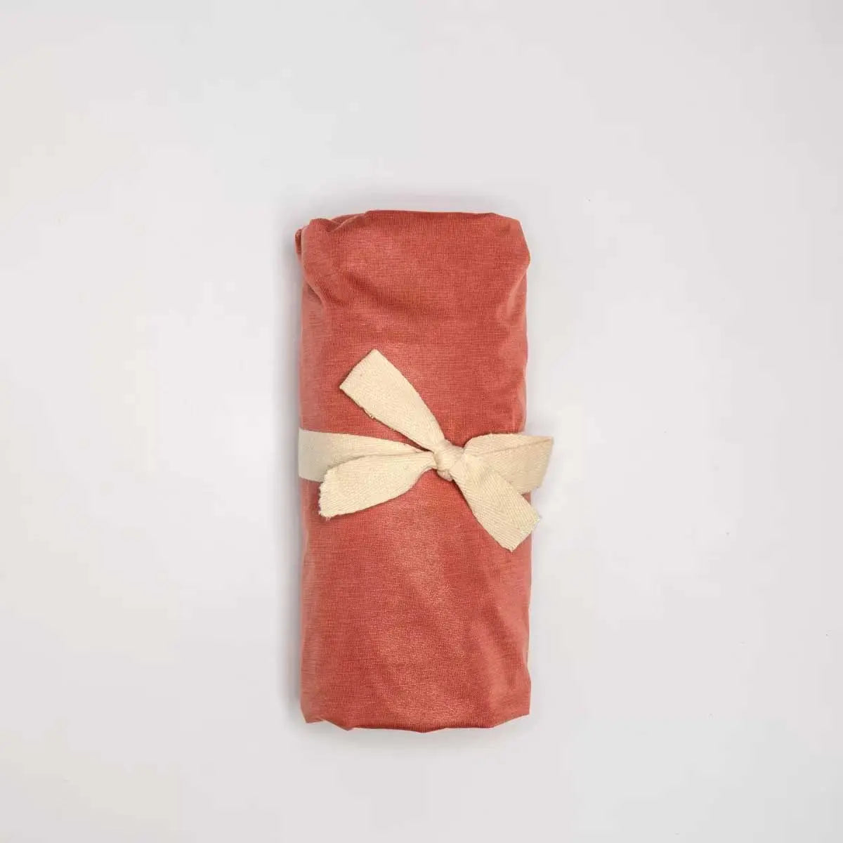 Alèse Drap Housse 2 en 1 pour lit bébé Kadolis -  Terracotta - Lilinappy