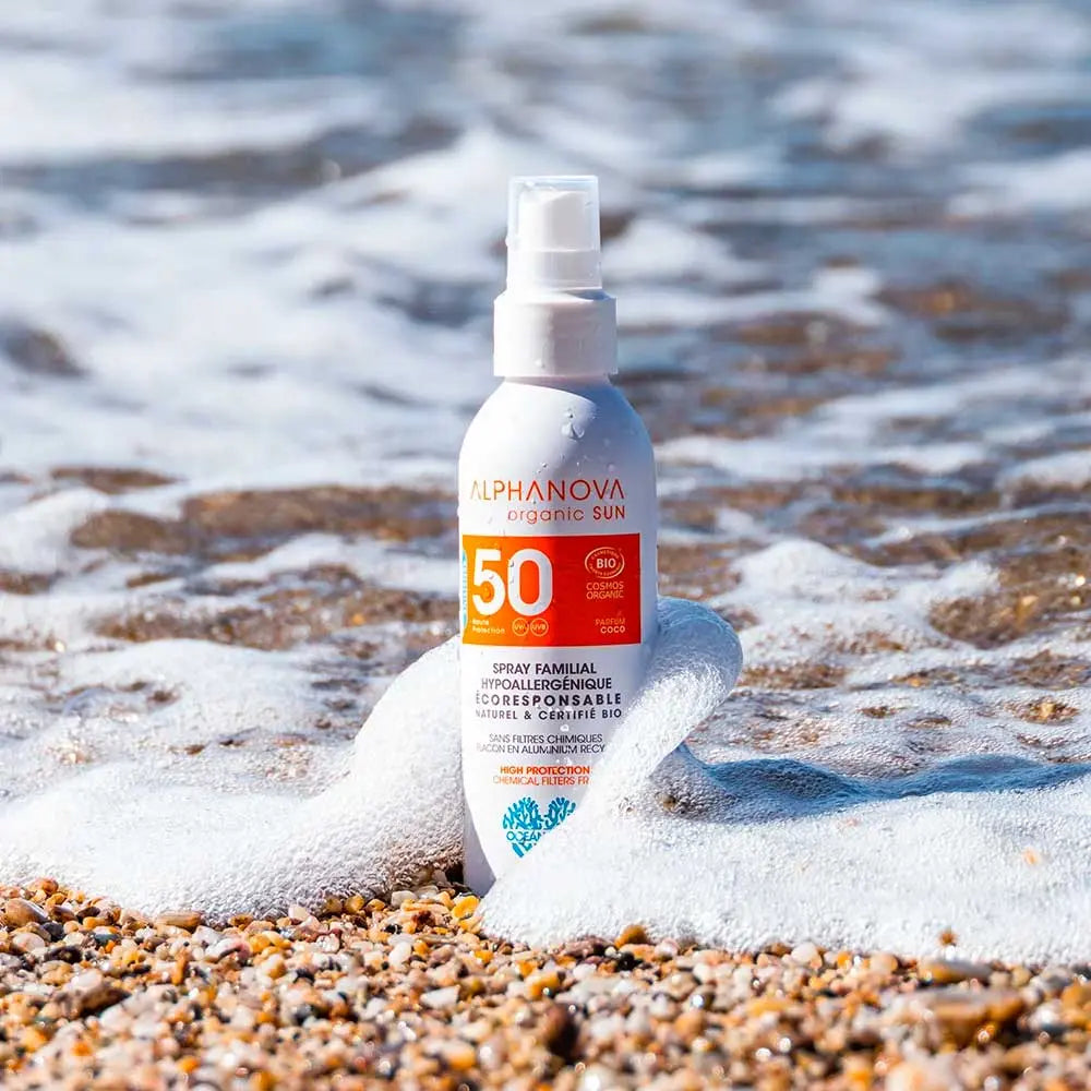Spray solaire familial Bio SPF50 Alphanova