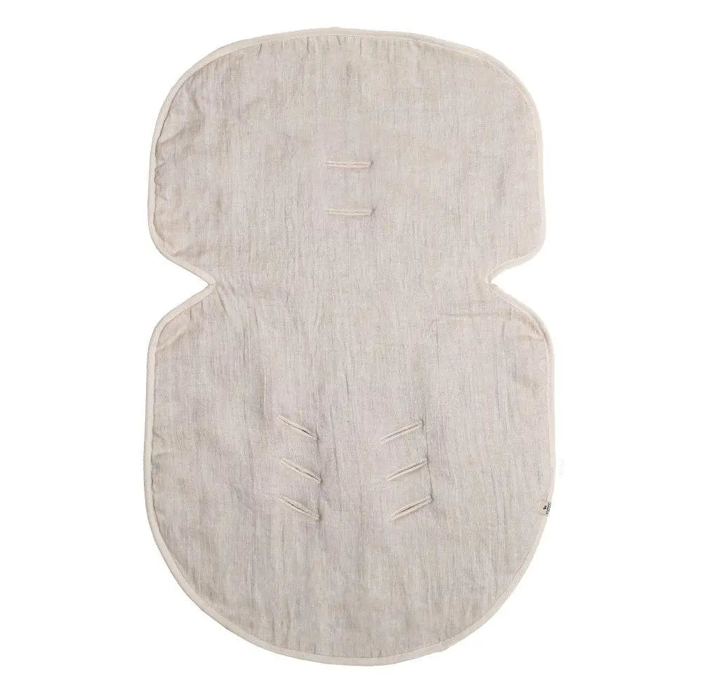 Assise de poussette réversible laine/lin Alwero - Lilinappy