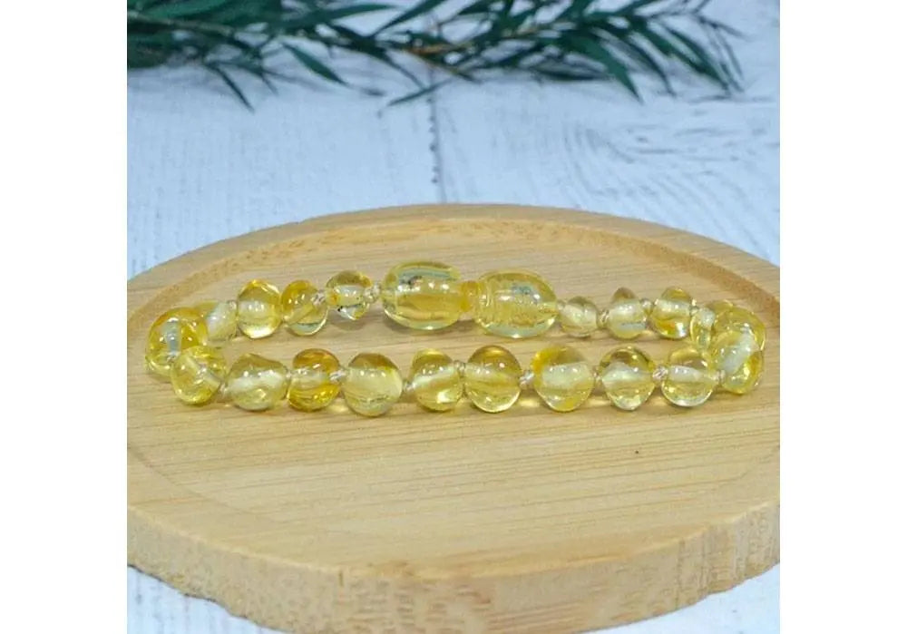 Bracelet d'ambre pour bébé Irreversible Bijoux - Lemon Irreversible bijoux