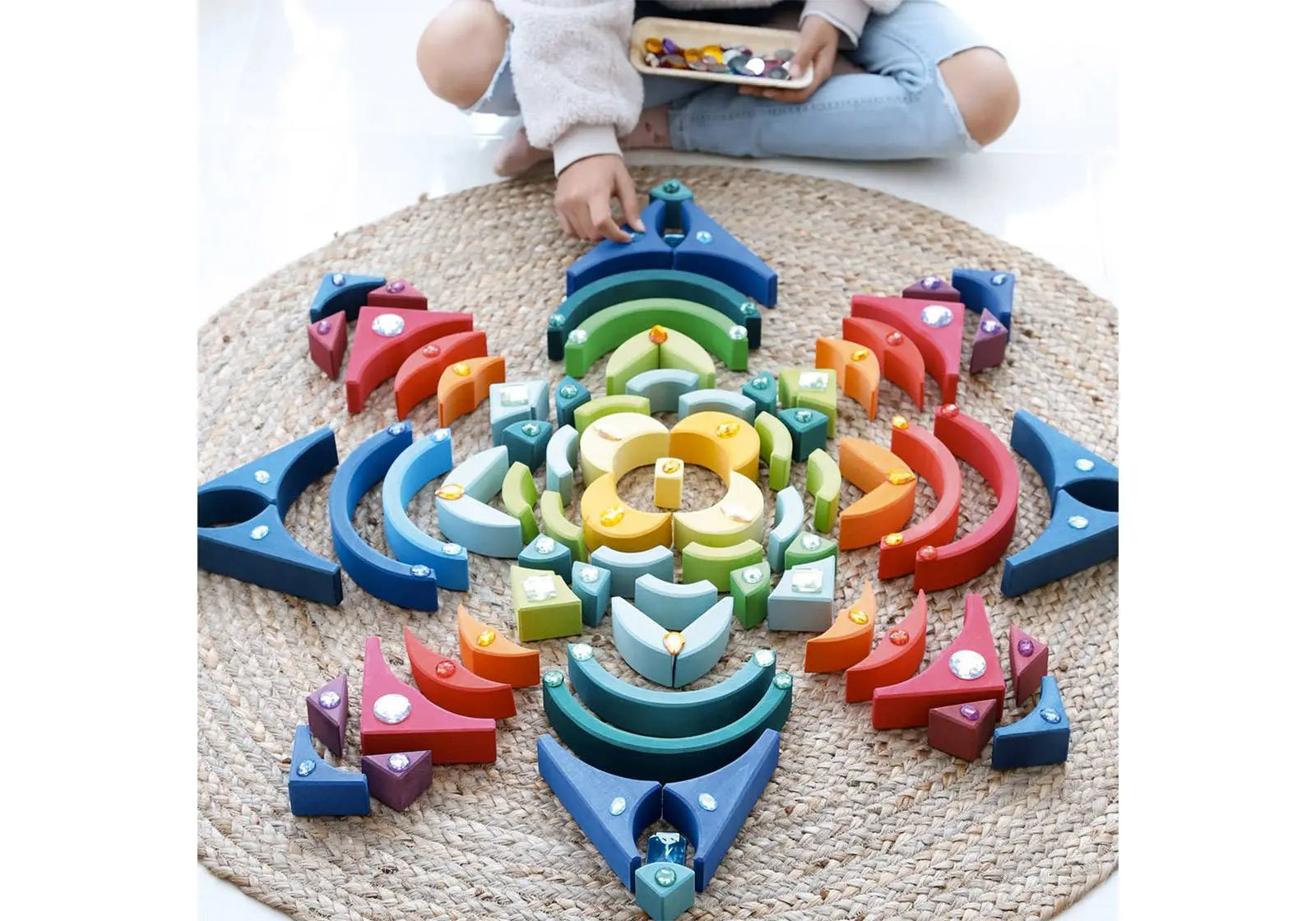 Set de construction d'arcs de cercle dans des carrés Grimm's Grimms