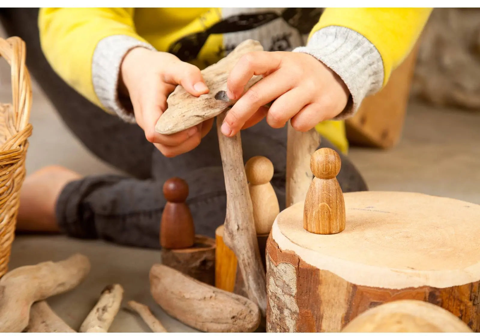 3 Nins en bois Grapat