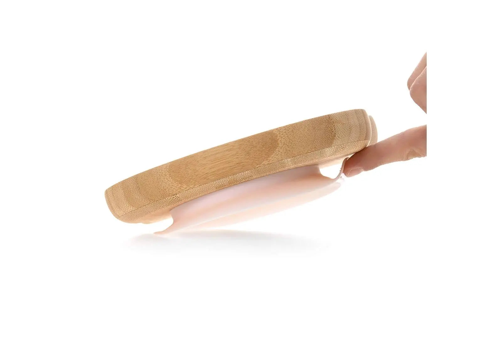 Assiette en bambou avec ventouse Lässig - Little Chums Chat Lässig