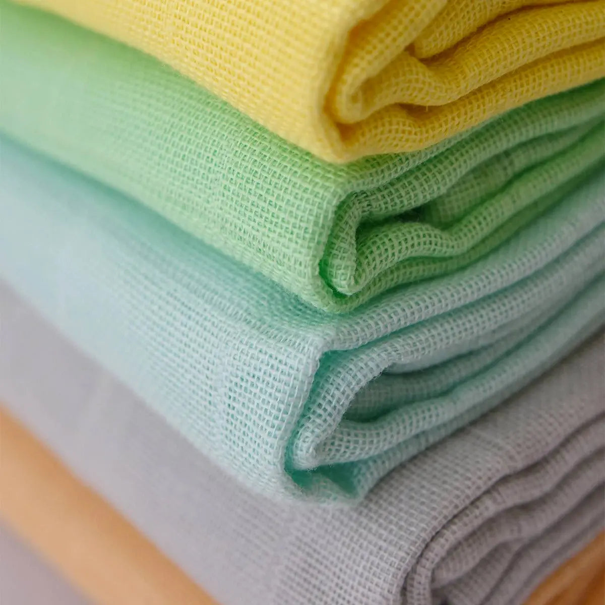 Lot de 5 langes en coton bio coloré Avo+Cado 