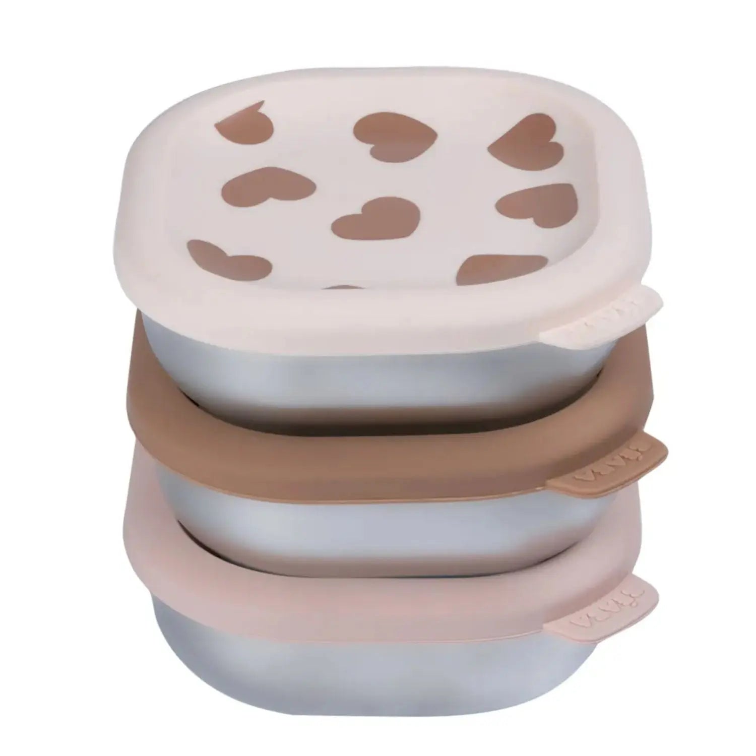 Lot de 3 boîtes repas inox 250ml Béaba - Big Love 