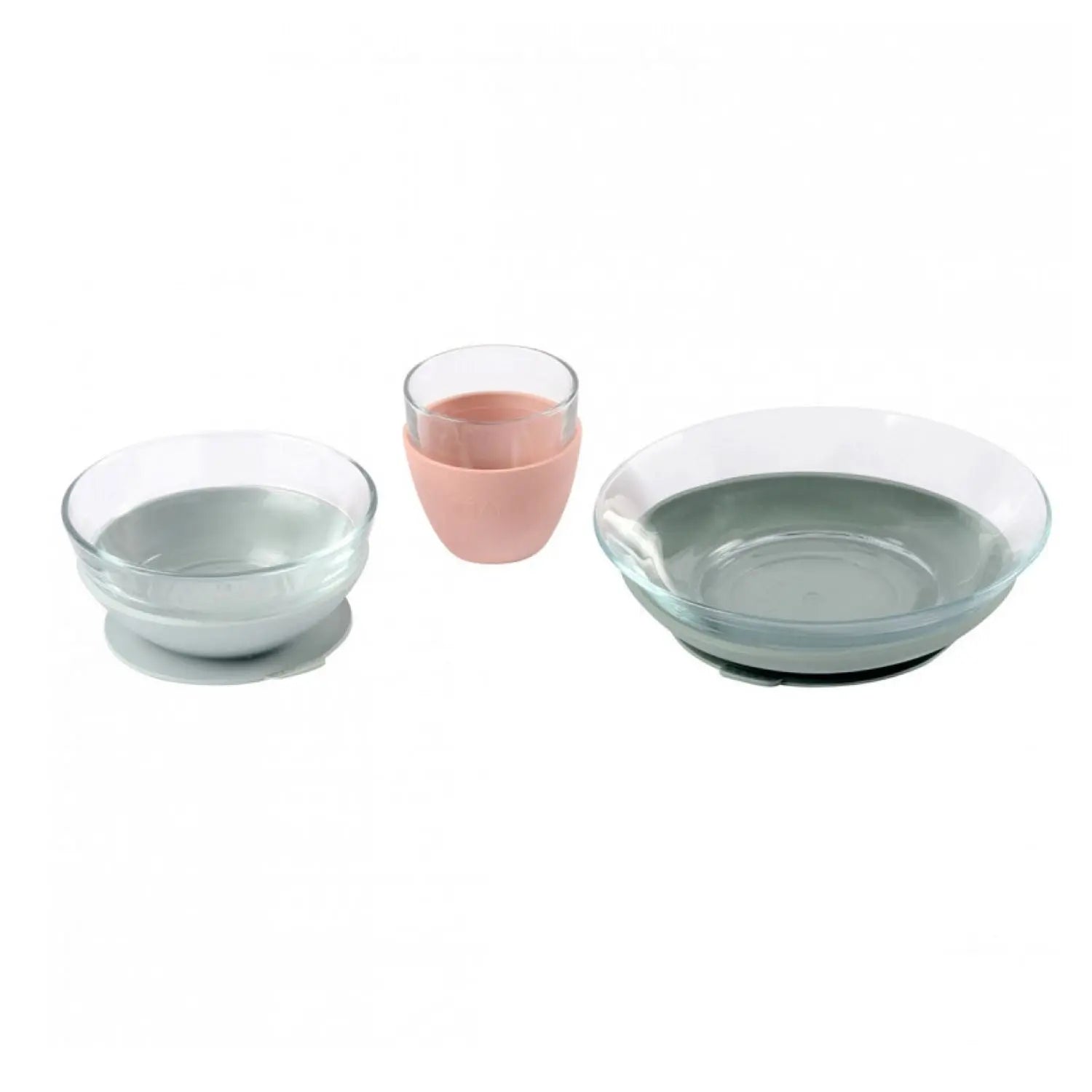 Coffret repas bébé en verre Béaba x Duralex - Eucalyptus 