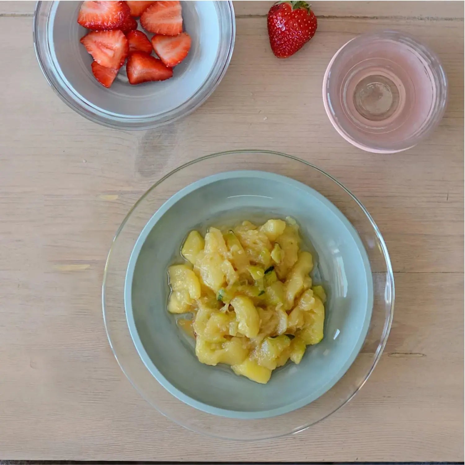 Coffret repas bébé en verre Béaba x Duralex - Eucalyptus 