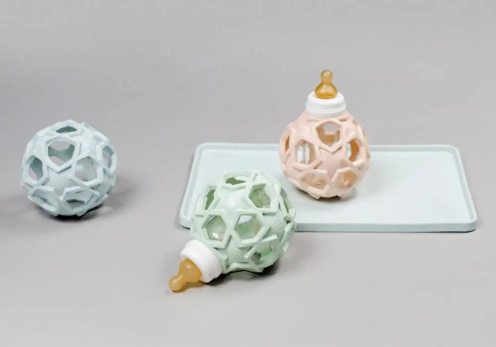 Biberon en verre 2 en 1 Hevea - Vert Hevea