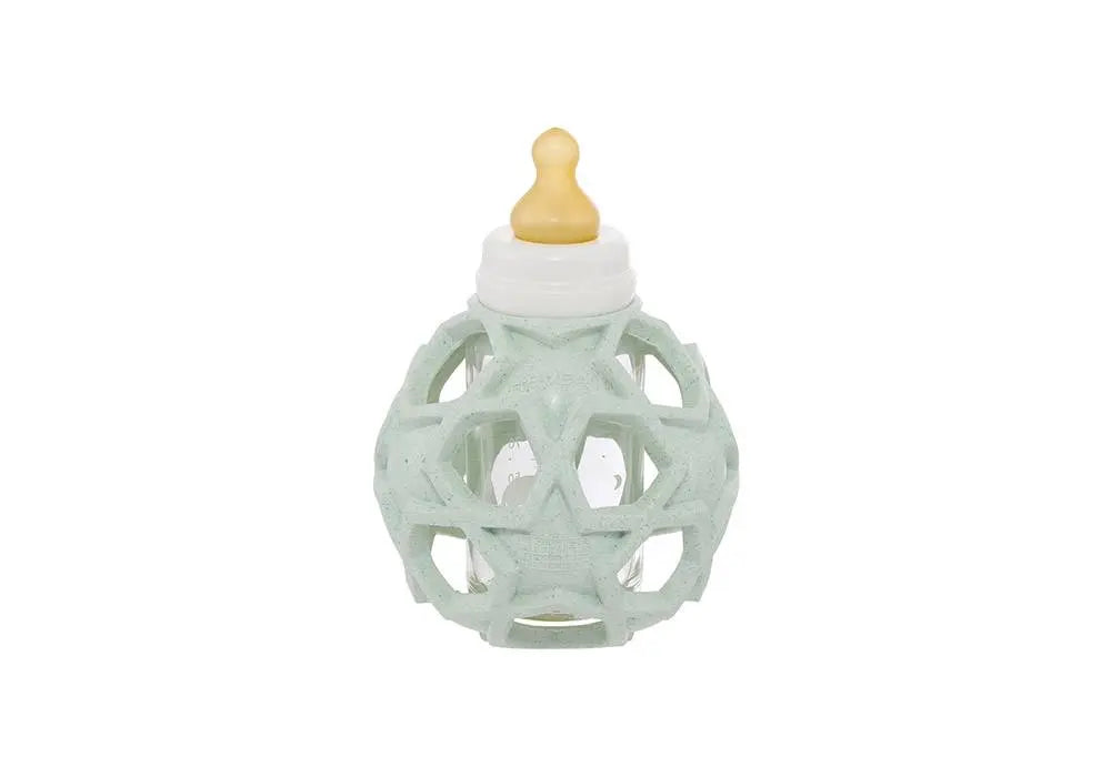 Biberon en verre 2 en 1 Hevea - Vert Hevea