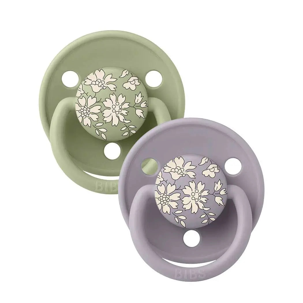 Pack de 2 tétines de Lux en silicone Bibs Capel sage