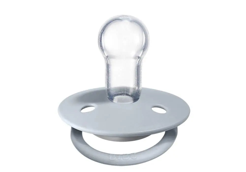 Pack de 2 tétines de Lux en silicone Bibs -Gris/bleu - Lilinappy